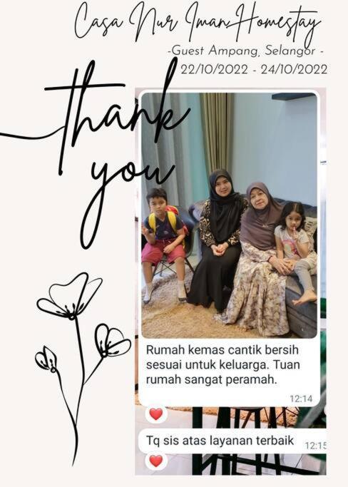 Homestay Casa Nur Iman @Adelia كاجانغ المظهر الخارجي الصورة